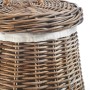 Kobolo Wäschekorb Rattankorb Aufbewahrungskorb Rattan Kubu Grey_6