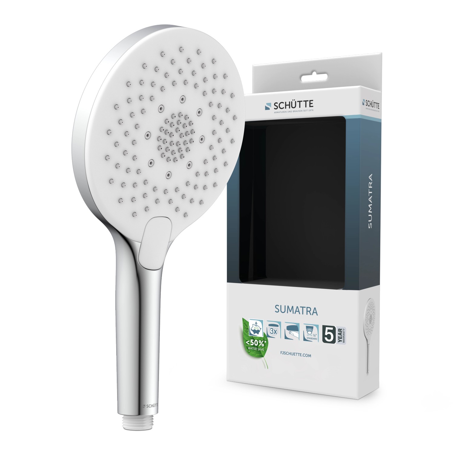 Thumbnail - Schütte Handbrause Sumatra Chrom-Weiß