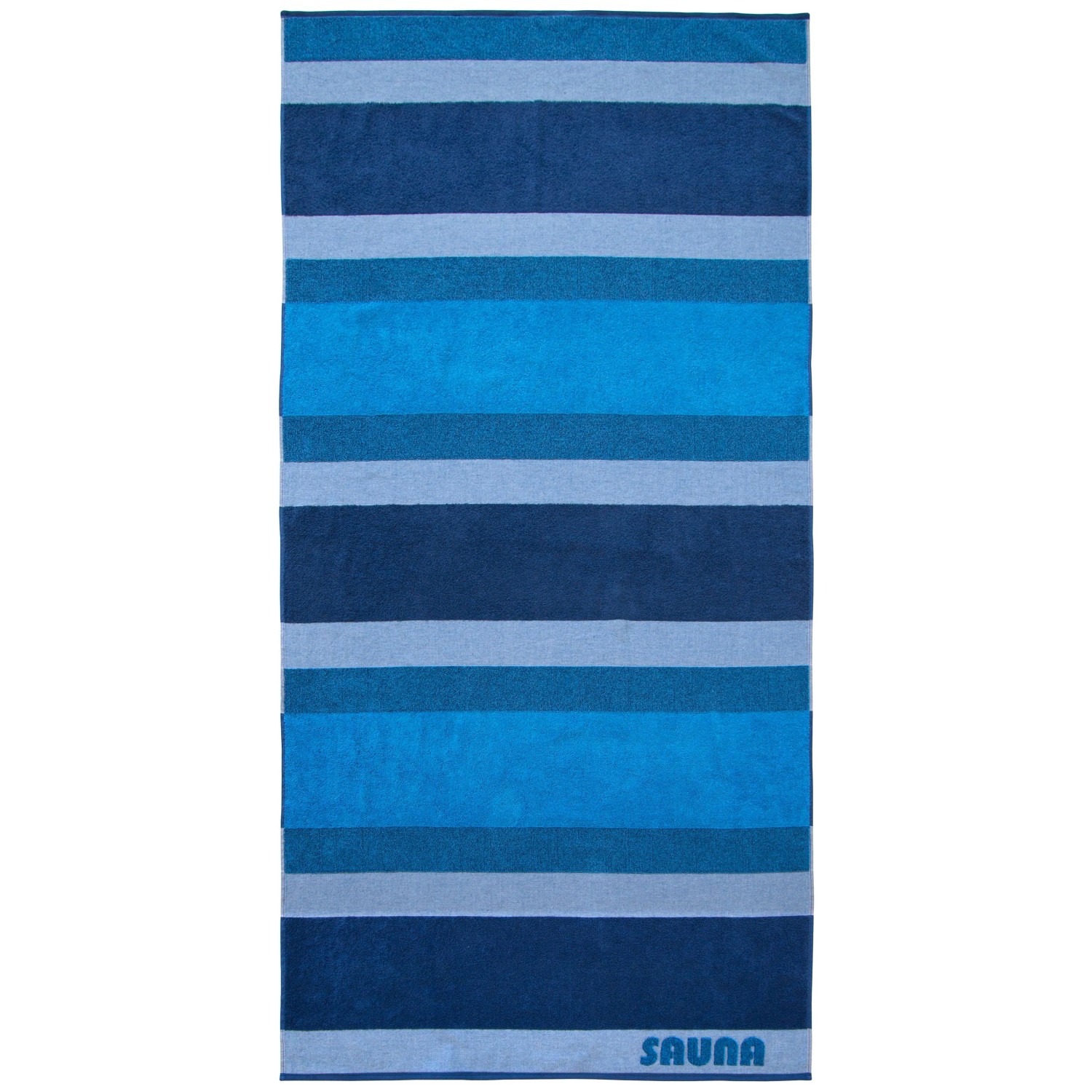 Dyckhoff Saunatuch Sauna Stripe Blau 100 x 200 cm