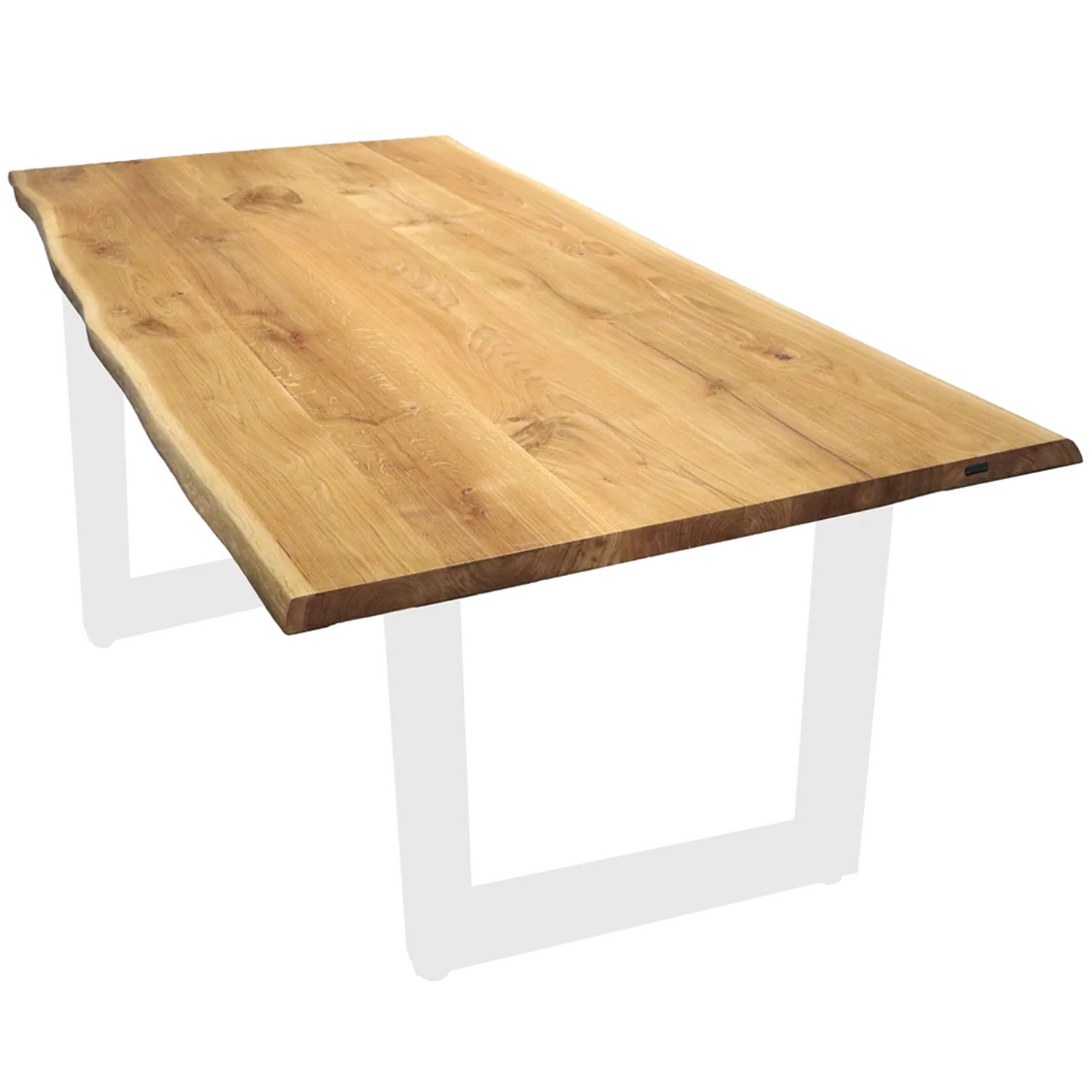 holz4home Tischplatte mit Baumkante aus Massiver Eiche 300 x 100 cm günstig online kaufen