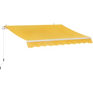 Gelber Markisenstoff 300x200 cm als Ersatztuch für Gelenkarm- und Hülsenmarkisen.