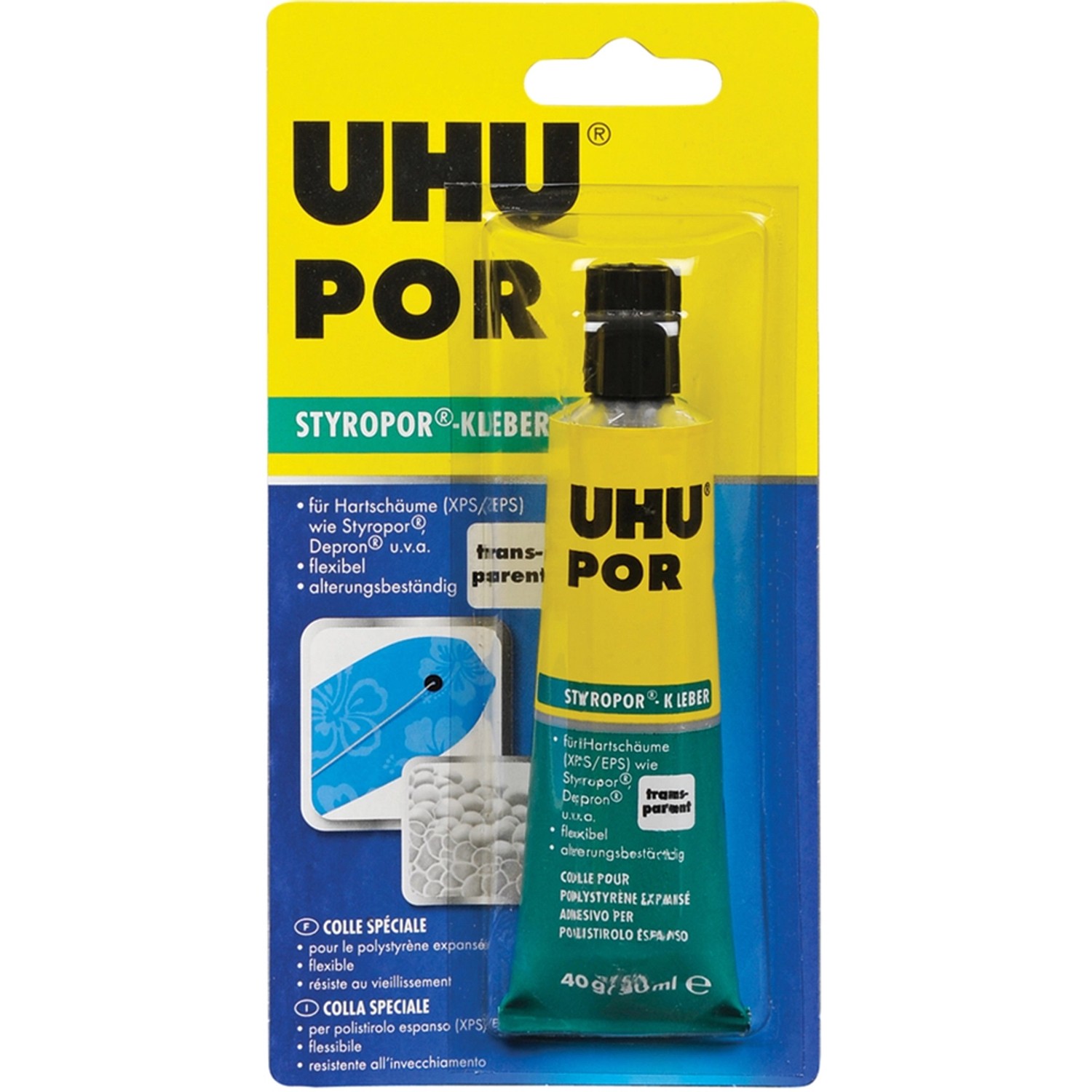 Uhu Por Styropor-Kleber Transparent 40 g günstig online kaufen