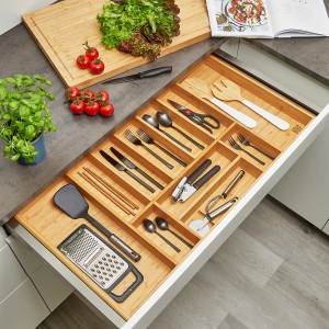 SOTECH ORGA-BOX 3 Bambus Besteckeinsatz Für 100er Schublade 473x897x56 mm 11 Fächer Für Nobilia Küchen Ab August 2012