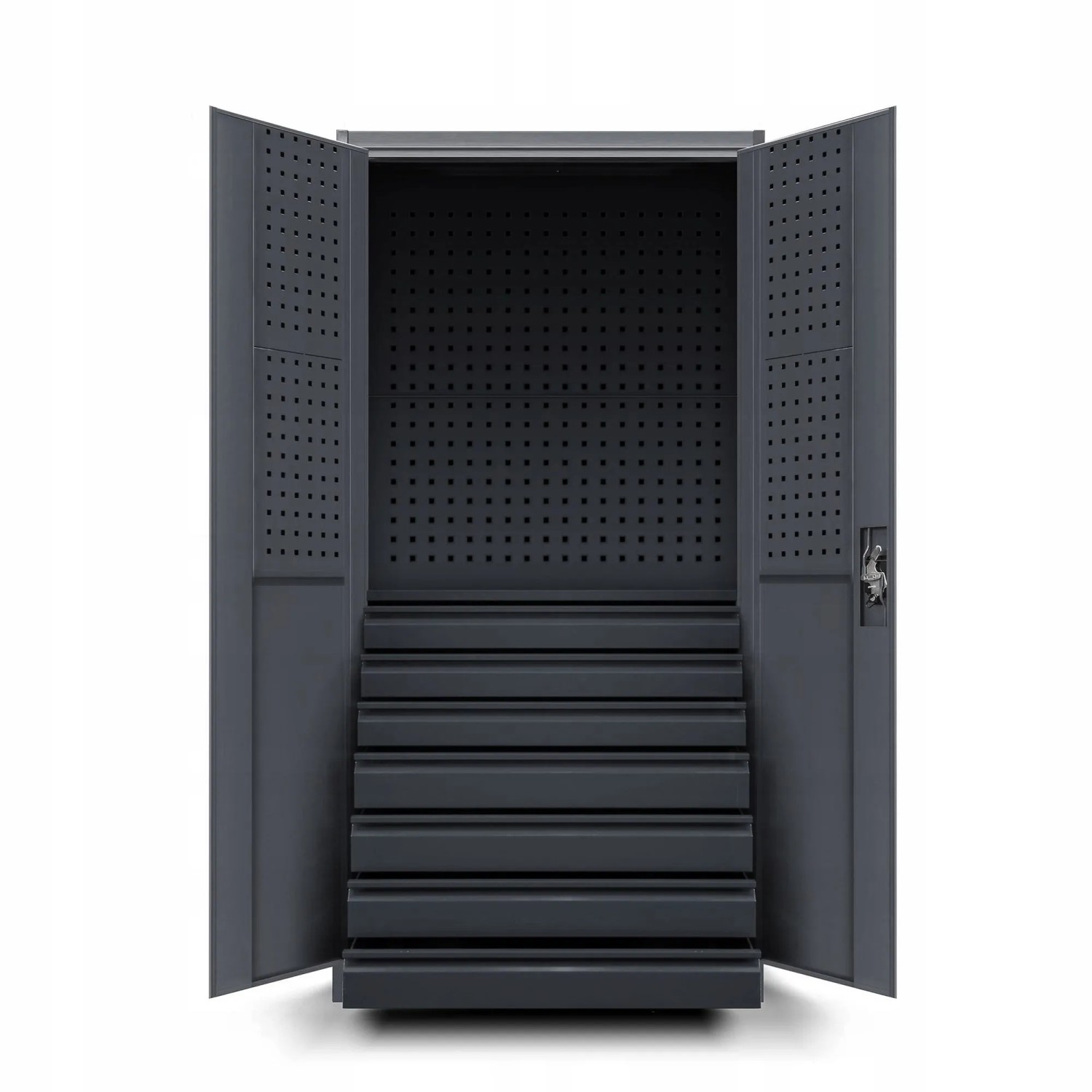 Jan Nowak Werkzeugschrank Werkstattschrank DAREK 185 x 92 x 50 cm Anthrazit