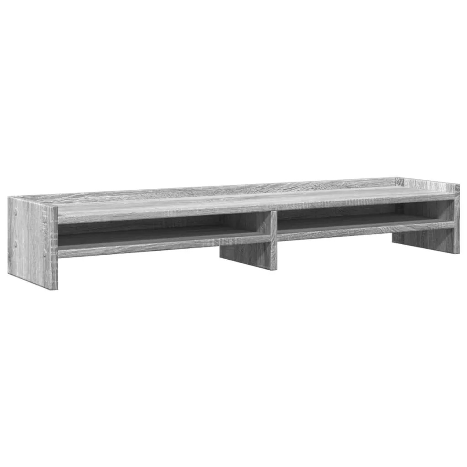 vidaXL Monitorständer Grau Sonoma 100x24x16 cm Holzwerkstoff 854729