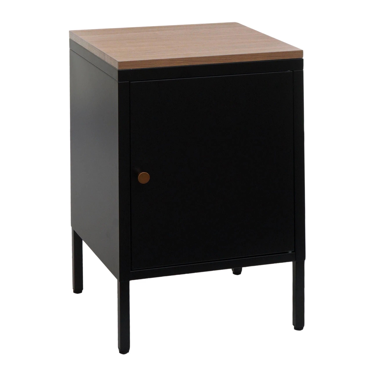 MCW Nachttisch L84 Metall 63x40x40cm Melaminbeschichtet Schwarz
