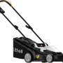 Litheli Akku-Rasenmäher U20, 20V mit Akku. Kompakter Rasenmäher in Schwarz/Weiß.