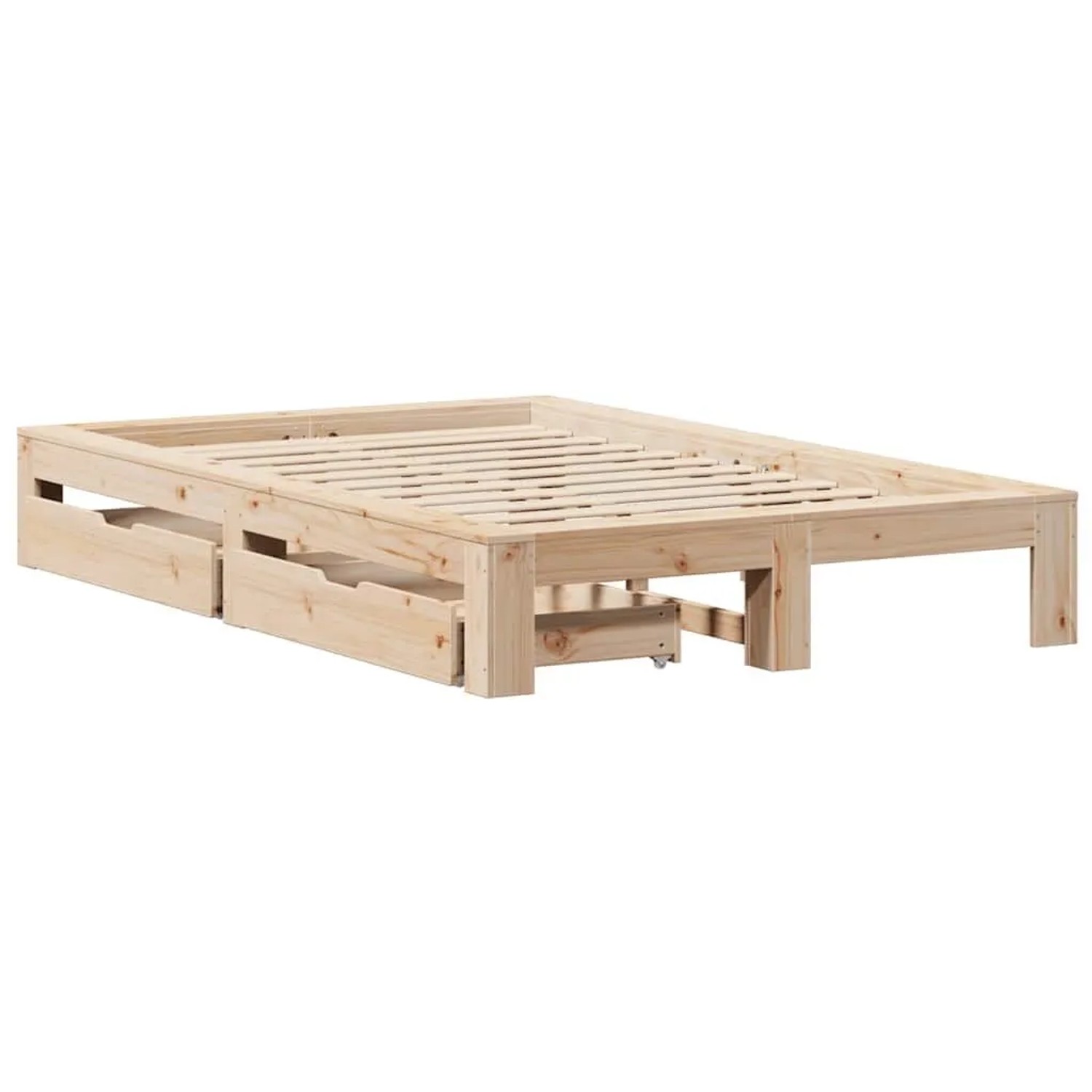 vidaXL Massivholzbett ohne Matratze 120x190 cm Kiefernholz 3309017 günstig online kaufen