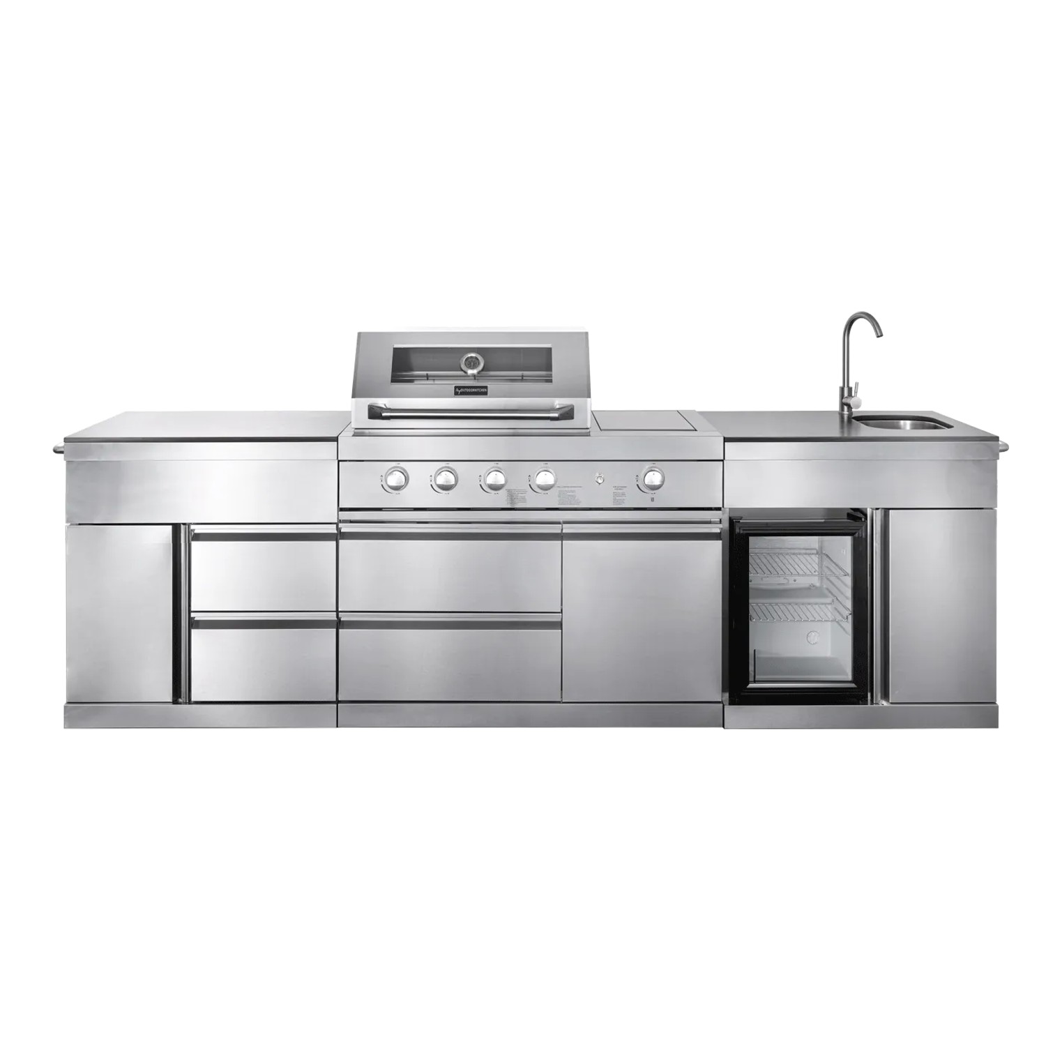 MyOutDoorKitchen  Pure  Freistehende Outdoorküche  Plus Edelstahl
