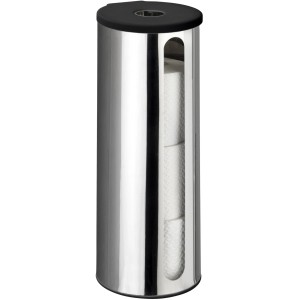 Wenko Turbo-Loc Ersatzrollenhalter Detroit aus glänzendem Edelstahl für bis zu 3 Rollen.