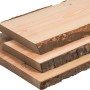 Unbesäumte Douglasie Massivholzplatten, 120x25x3cm, für rustikale Regale & Möbel.