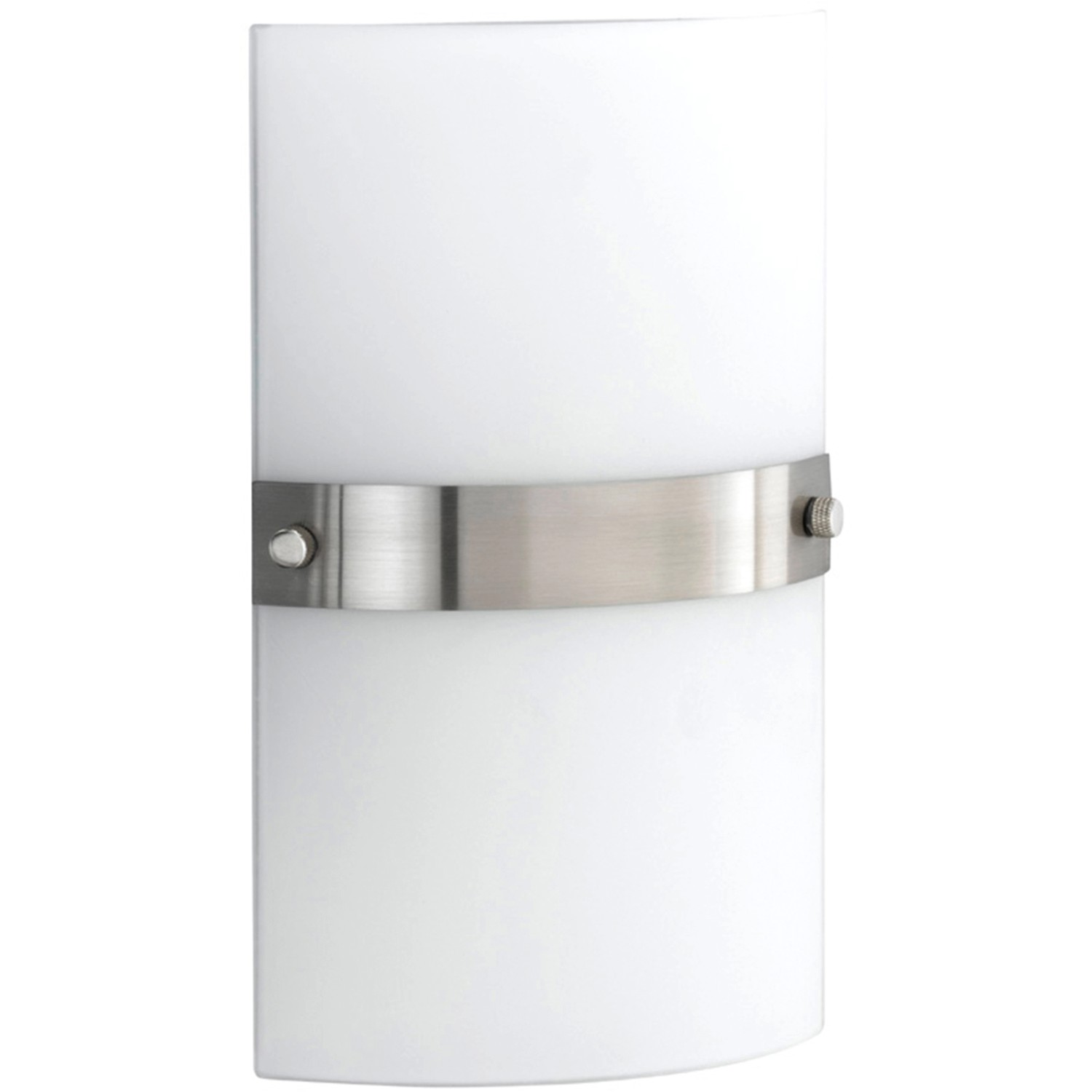 Moderne, 2-flammige Paul Neuhaus Wandleuchte Square aus Stahl mit Opalglas.