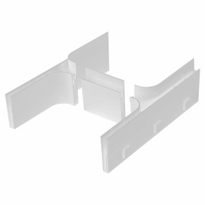 SOTECH BANIO Siphon Ausschnitt Rahmenset Weiß