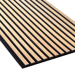 NOEL & MARQUET Akustikpanel Eiche hell, Lamellenwand in Beige, 240x56,5 cm.