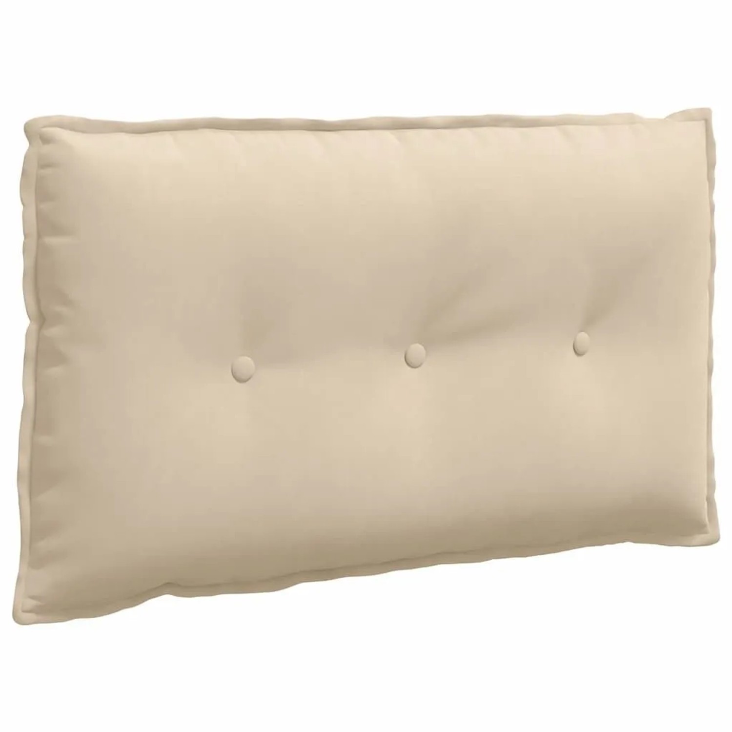 vidaXL Rückenkissen Creme 80 x 50 cm Mikrofaserstoff 42014734