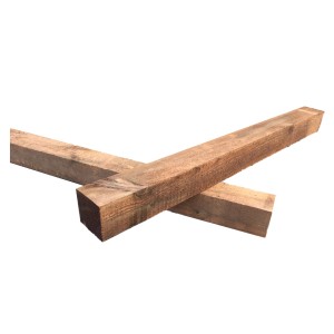 Braune T & J Zaunpfosten für die Seeland-Serie, 210 cm, aus Kiefer/Fichte.