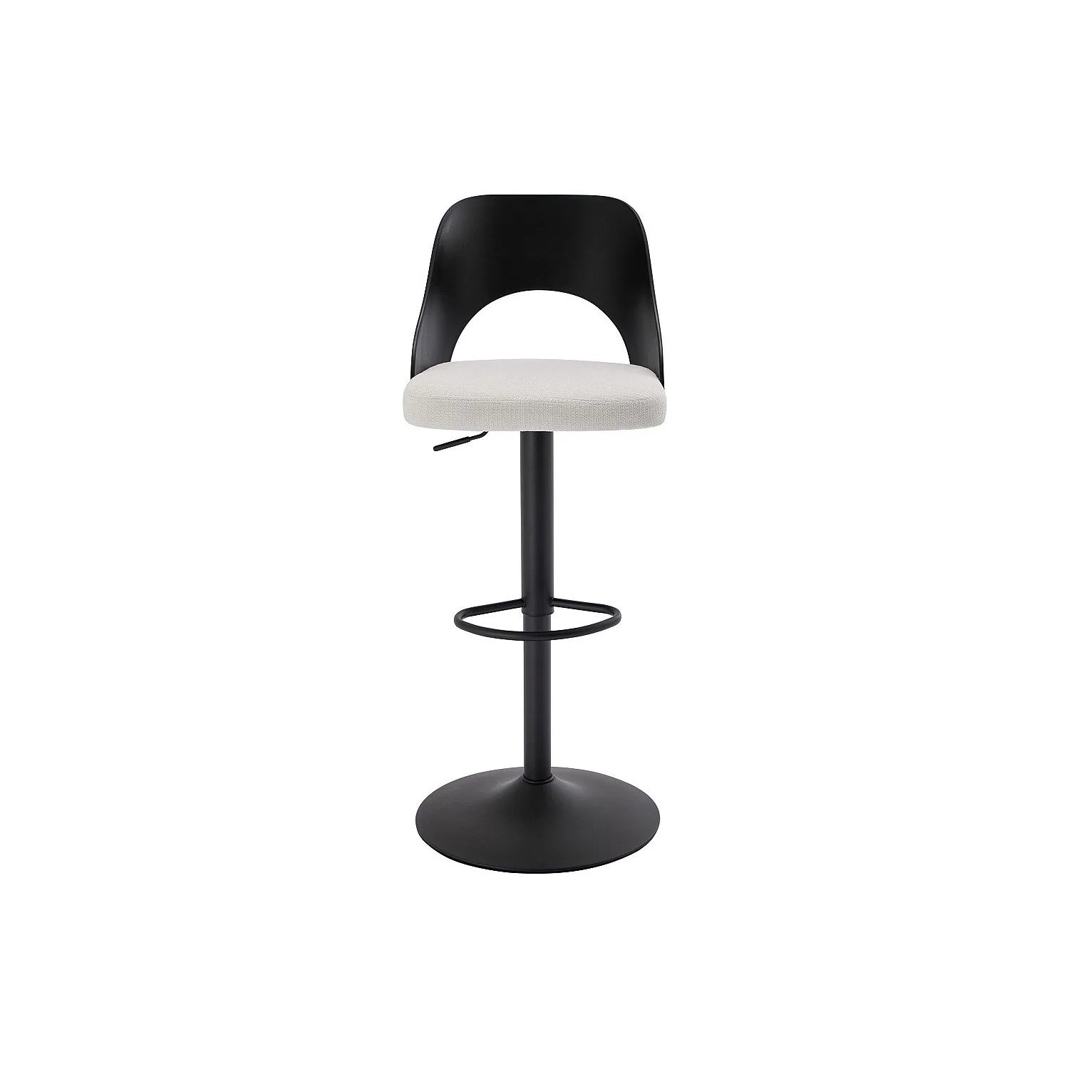 Vente-unique Barhocker Lirvono Schwarz  Cremefarben 44 cm