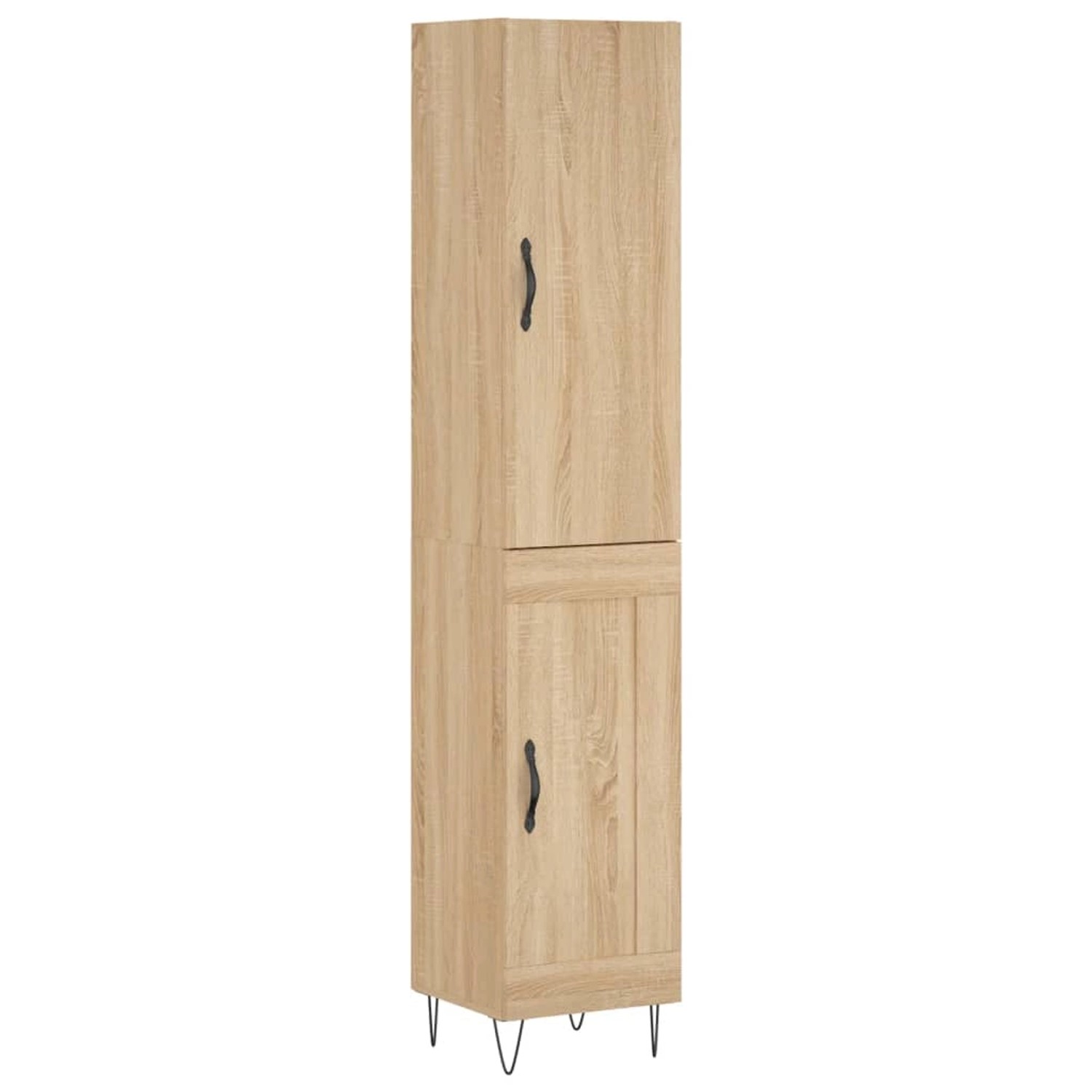 vidaXL Highboard Sonoma-Eiche 34,5x34x180 cm Holzwerkstoff 3199140 günstig online kaufen