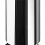 Verchromter Hettich Möbelfuß, Ø 50 mm x 100 mm, höhenverstellbar, für Möbel.