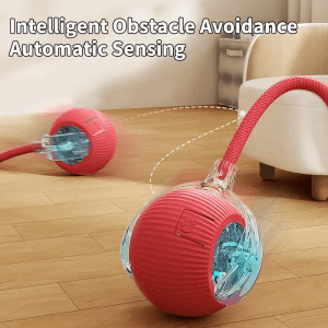 PETSATION Interaktiver Katzenball Rot