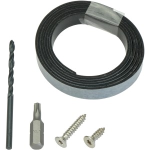 Kovalex Schrauben Set 3 für Alu-Unterkonstruktion mit Bohrer, Bit und Terrassenpad Rolle.