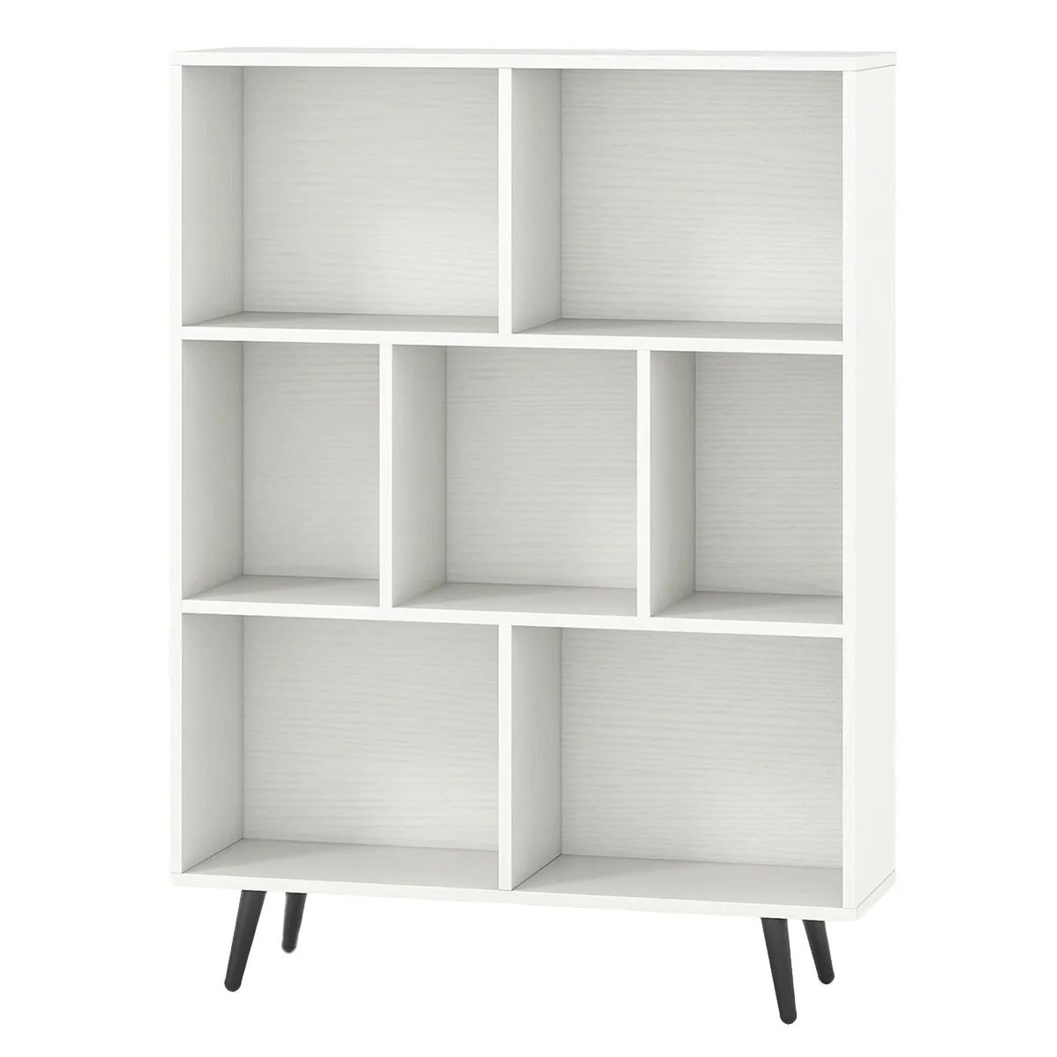 Costway Bücherregal mit Fächern 3 Ebenen 80 cm günstig online kaufen