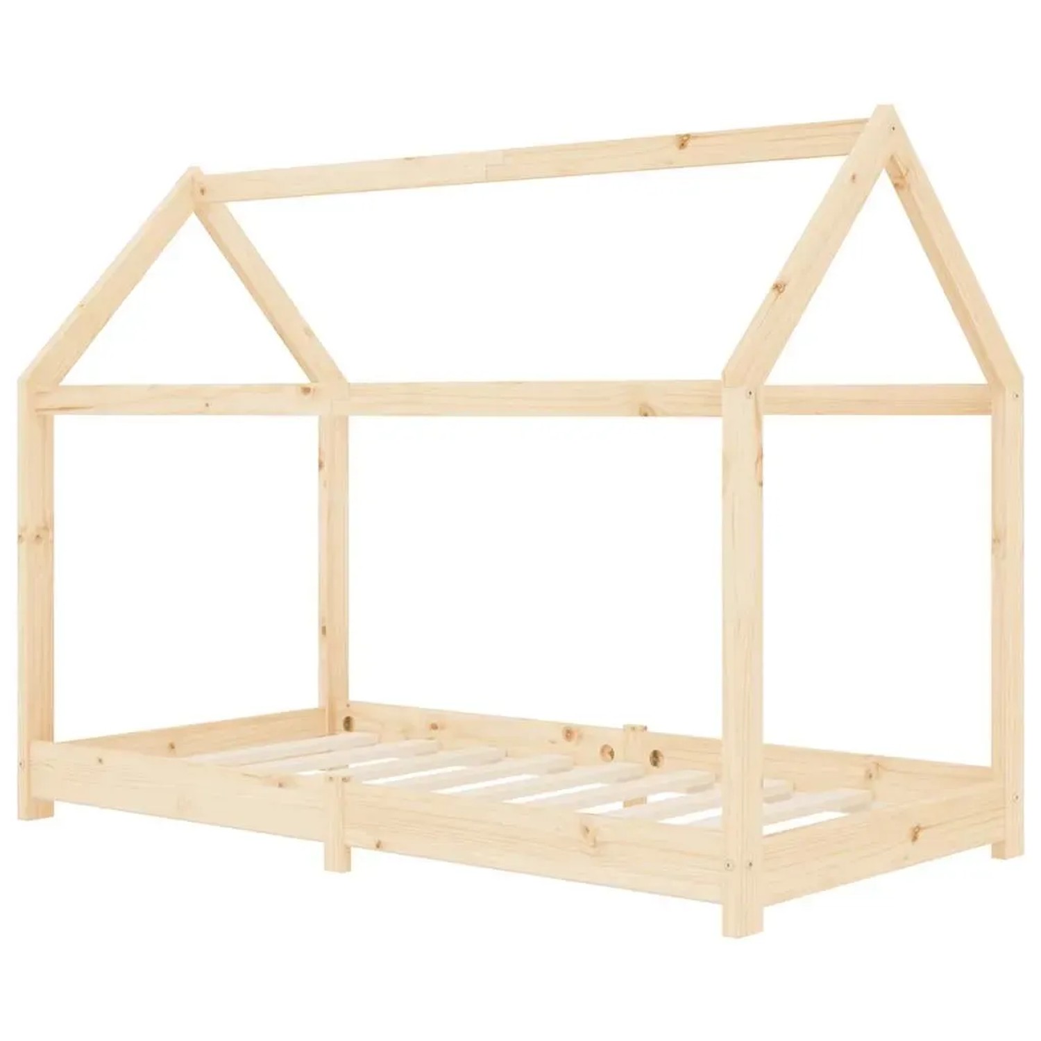 vidaXL Kinder-Bettgestell Massivholz Kiefer 80 x 160 cm 283347