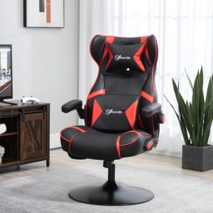 Vinsetto Gaming Stuhl mit Wippfunktion Höhenverstellbar Lautsprecher