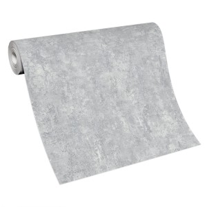 Graue Vliestapete „Chroma“ von Guido Maria Kretschmer mit dezenter Struktur und Matt-Glanz-Effekt.