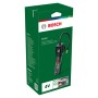 Verpackung der Bosch Akku-Druckluftpumpe Pneo, Akkugerät mit digitalem Display.