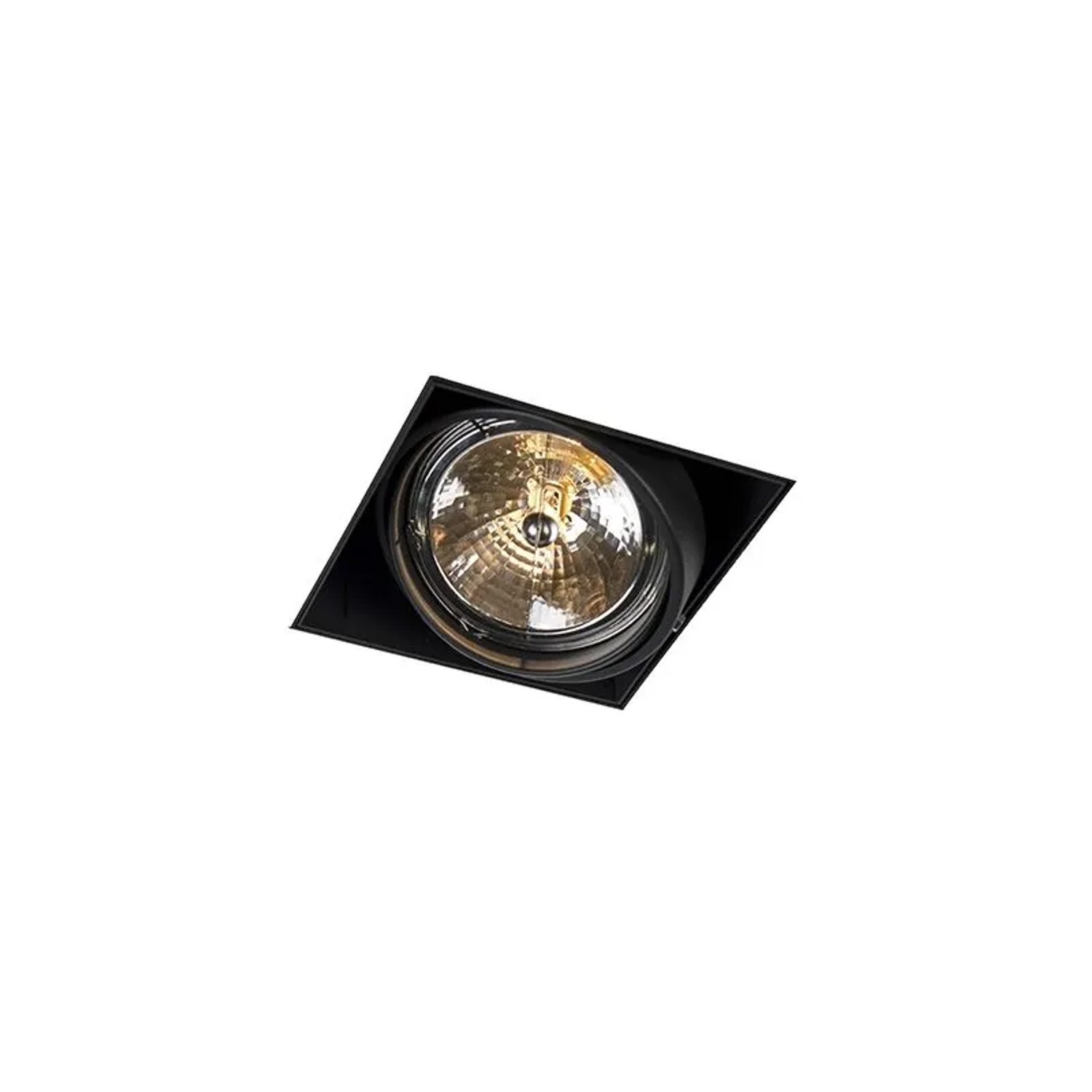 QAZQA EinbauSpot Schwarz AR111 Drehbar und Kippbar Oneon
