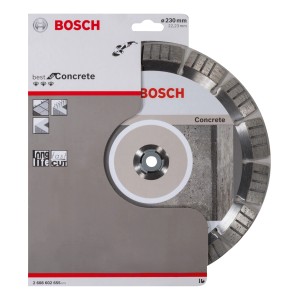 Bosch Diamanttrennscheibe 230 mm für Beton, Zubehör für Winkelschleifer.