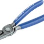 LUX-TOOLS Sicherungsringzange für Innenringe, gerade Ausführung, Chrom-Vanadium-Stahl, blaue Griffe.