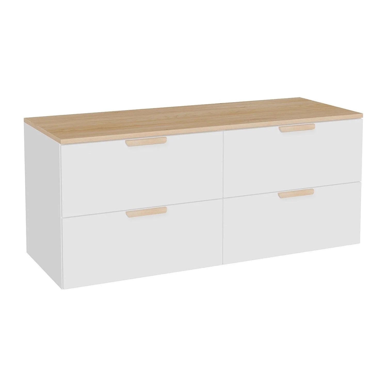Vente-unique Waschbeckenunterschrank Avoreli Weiß 120 cm