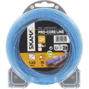 Skana Premium Mähfaden Pro Core, Ø 1,6 mm, 15 m, auf Spule, blau.