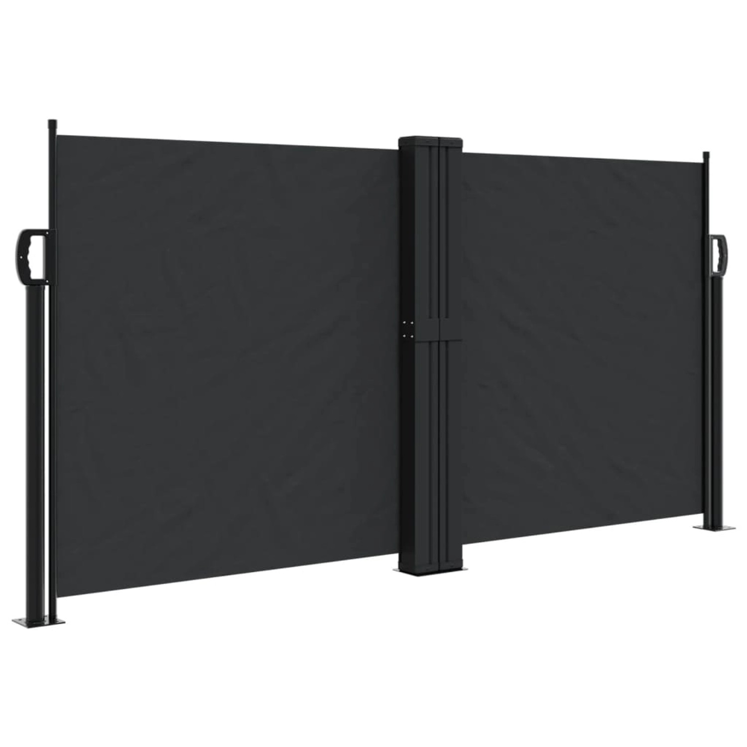 furnicato Seitenmarkise Ausziehbar Schwarz 120x600 cm günstig online kaufen