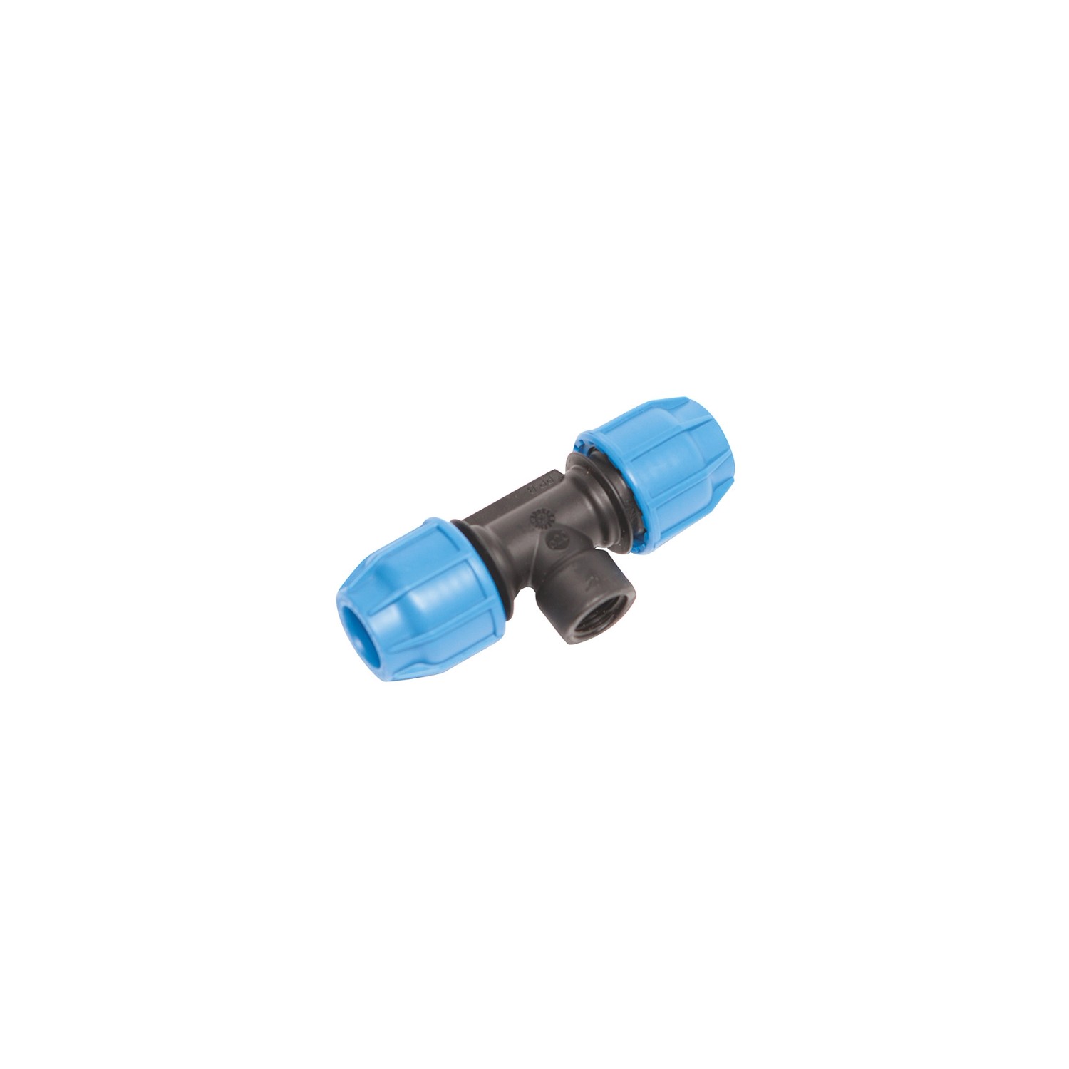 T-Stück für PE-Rohre Ø 20 mm x 12,5 mm (Rp 1/2)