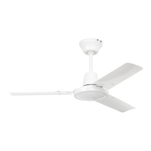 Weißer CASAFAN Deckenventilator Tristar II (92 cm) ohne Steuerung.