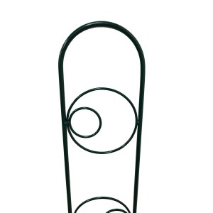 Clematis-Spalier Circle, 15x150 cm, Montana-Grün, aus Metall für Gartendekoration.