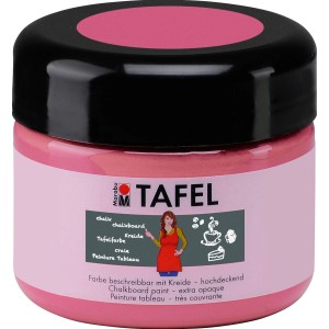 Marabu Tafelfarbe Pink Candy, 225ml, im Tiegel. Ideal für Wand-Akzente und DIY-Projekte.