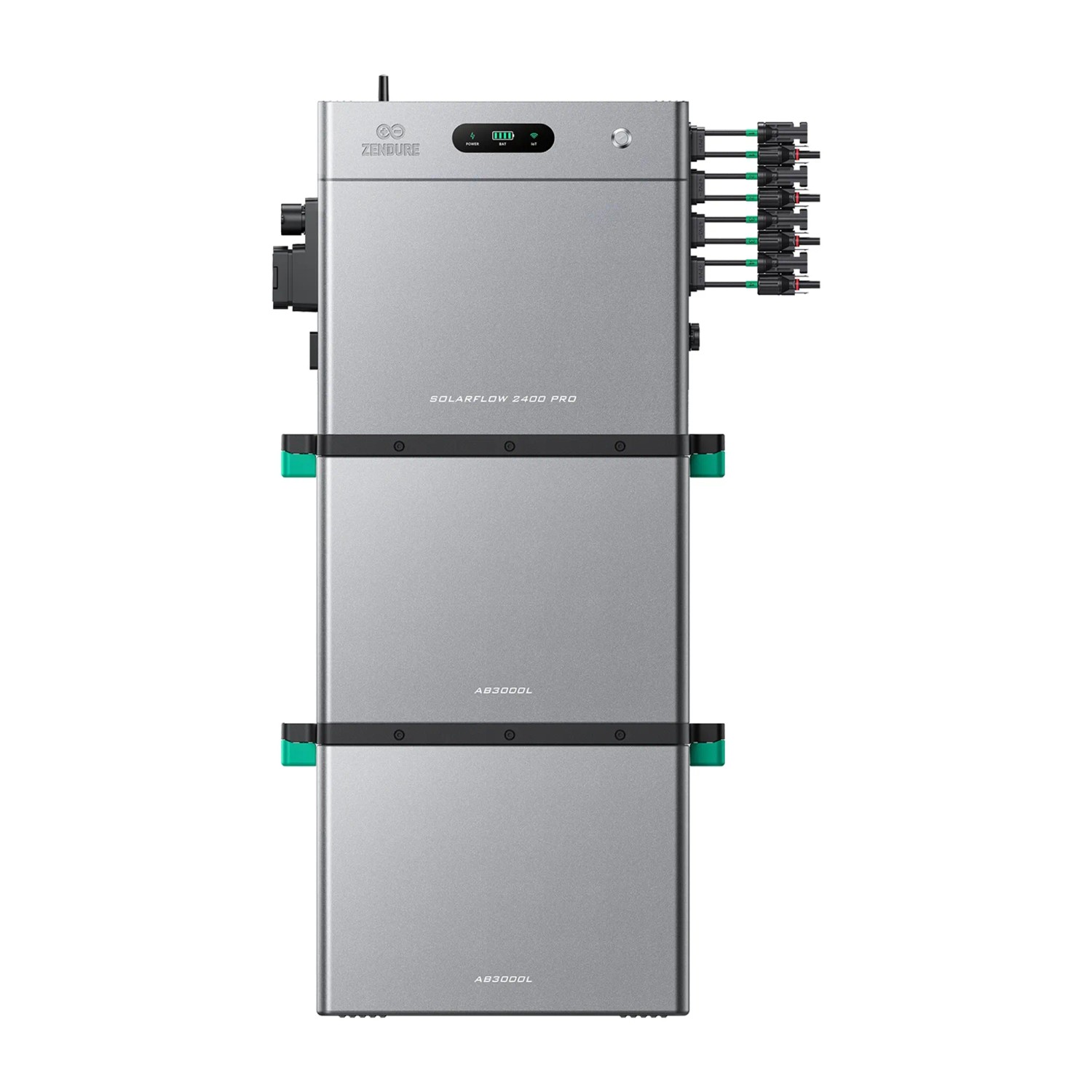 ZENDURE SuperCharged SolarFlow 2400 Pro Balkonkraftwerk Bidirektionaler AC Ausgang Bis 2400W Mit 2 AB3000L
