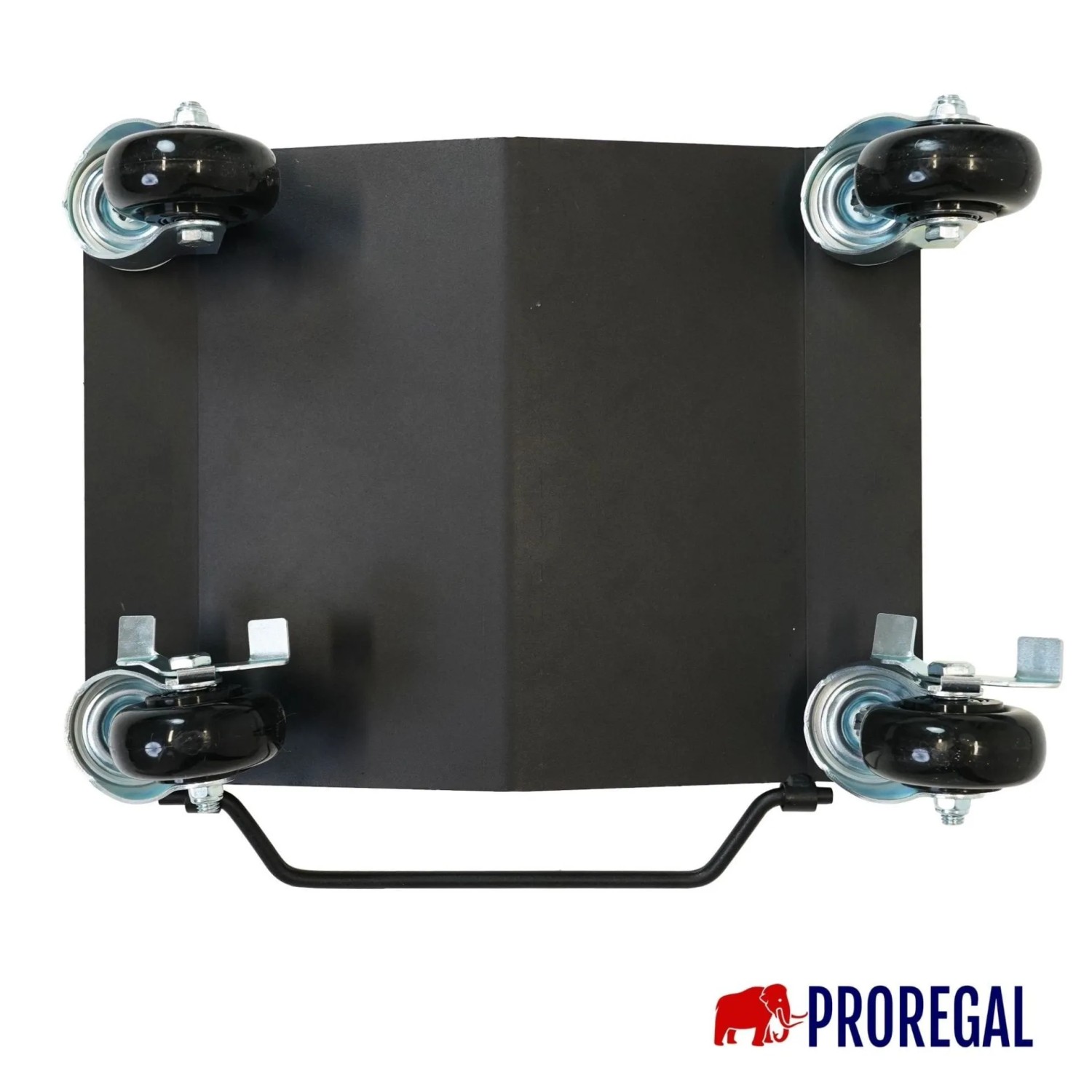 PROREGAL Rangierhilfe TITAN für PKW/Motorrad, Stahl, mit 4 Rollen und Bremse.