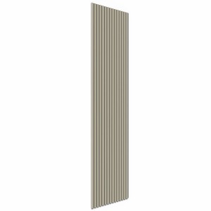 Akustikpaneel Sandgrau, foliert, mit schwarzem Filz. Schallschutz für Wand und Decke.