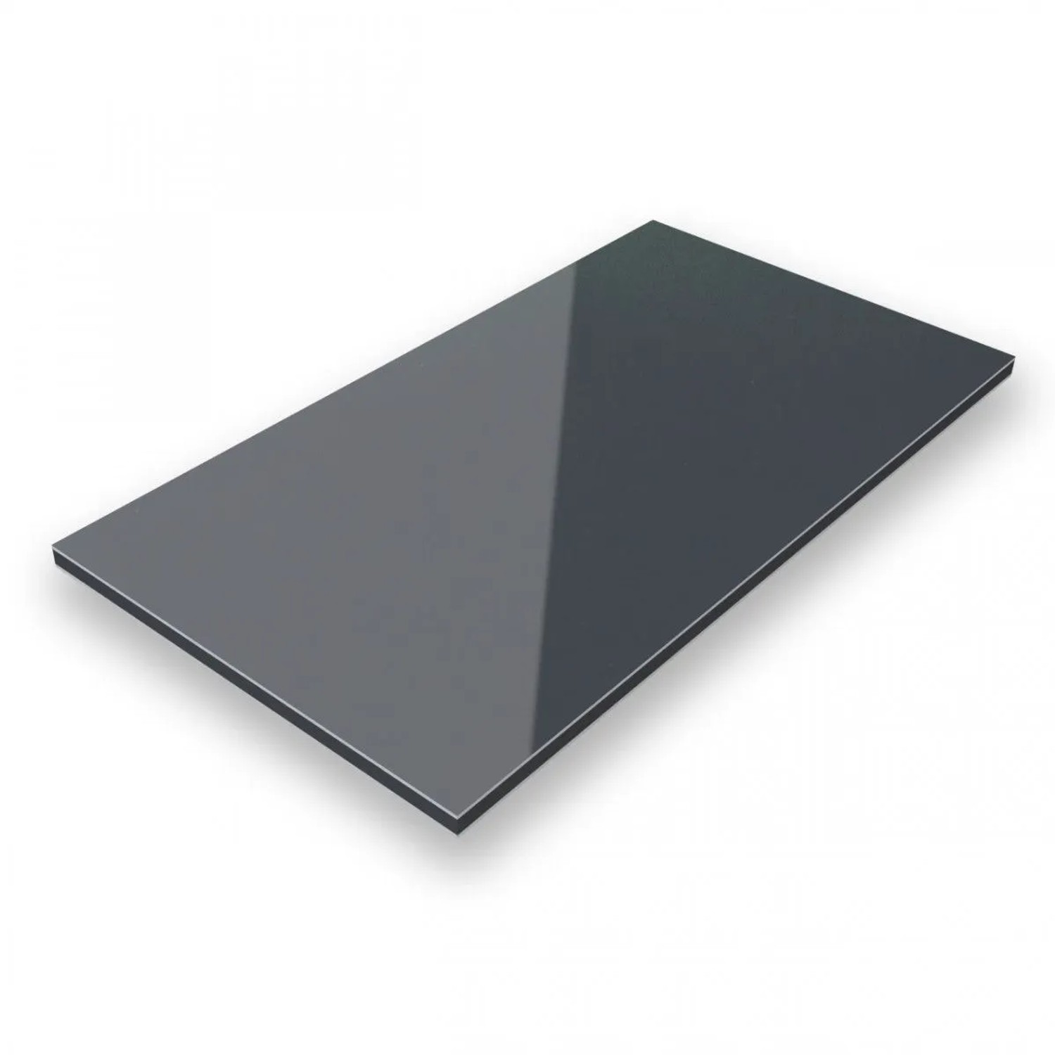 Aluverbund24 70x70cm Aluverbundplatte Aluminiumverbund Anthrazit RAL 7016 3mm 0,3mm