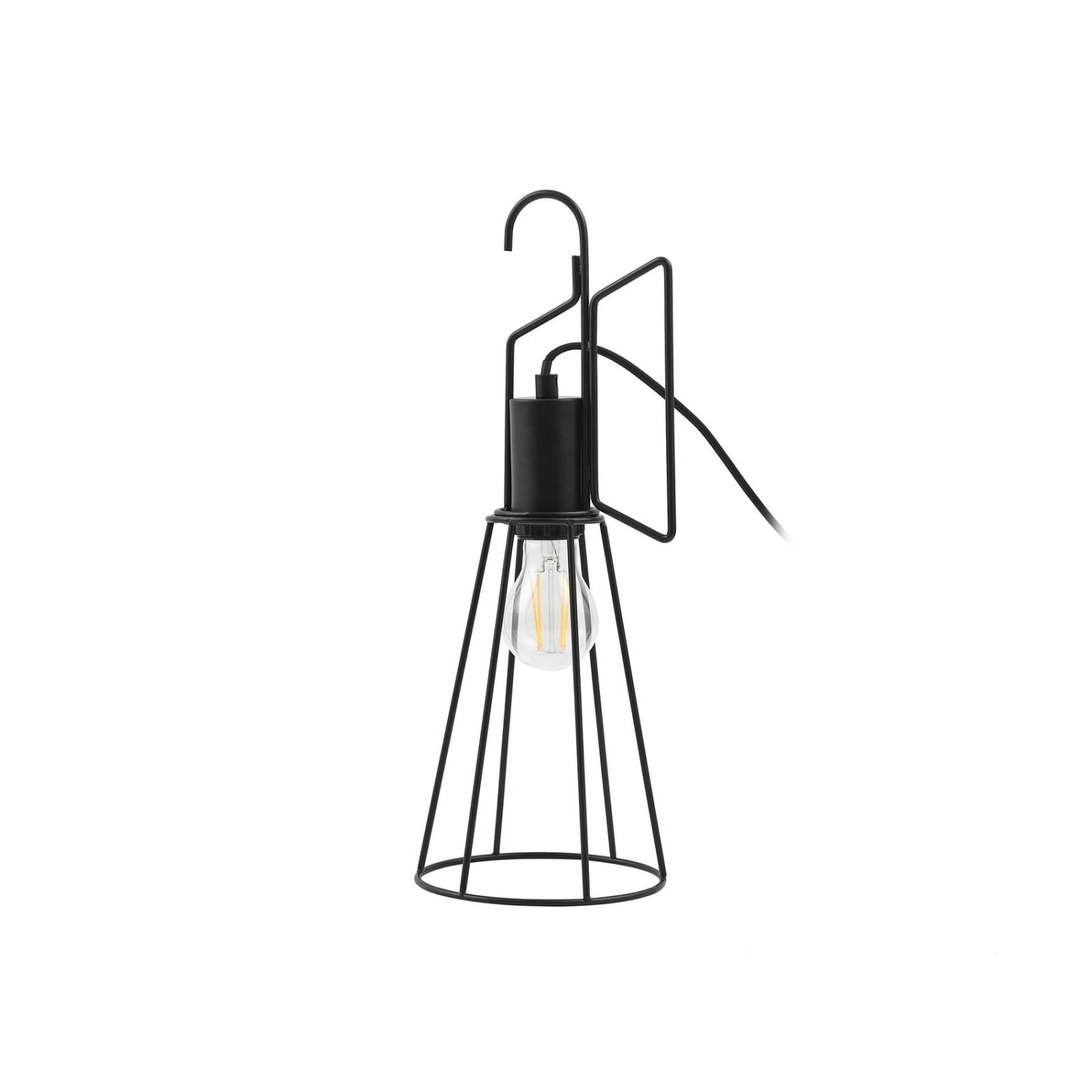 Lindby Tischlampe Tharion 10030120 Modern in Schwarz aus Metall 1-flammig E27 Wohnzimmerleuchte