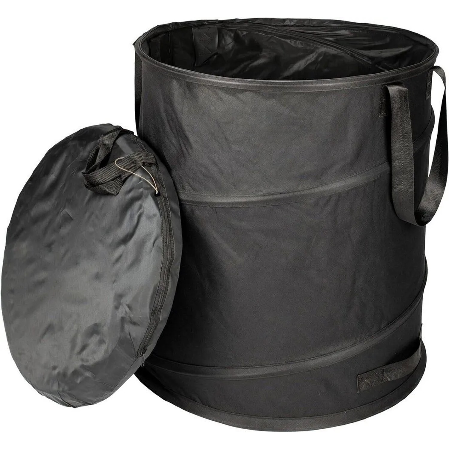 TTL GARDEN Pop Up Laubsack BLACK SUPERIOR 215 L 1er Set – Gartensack Schwarz 260 g/qm Selbststehend