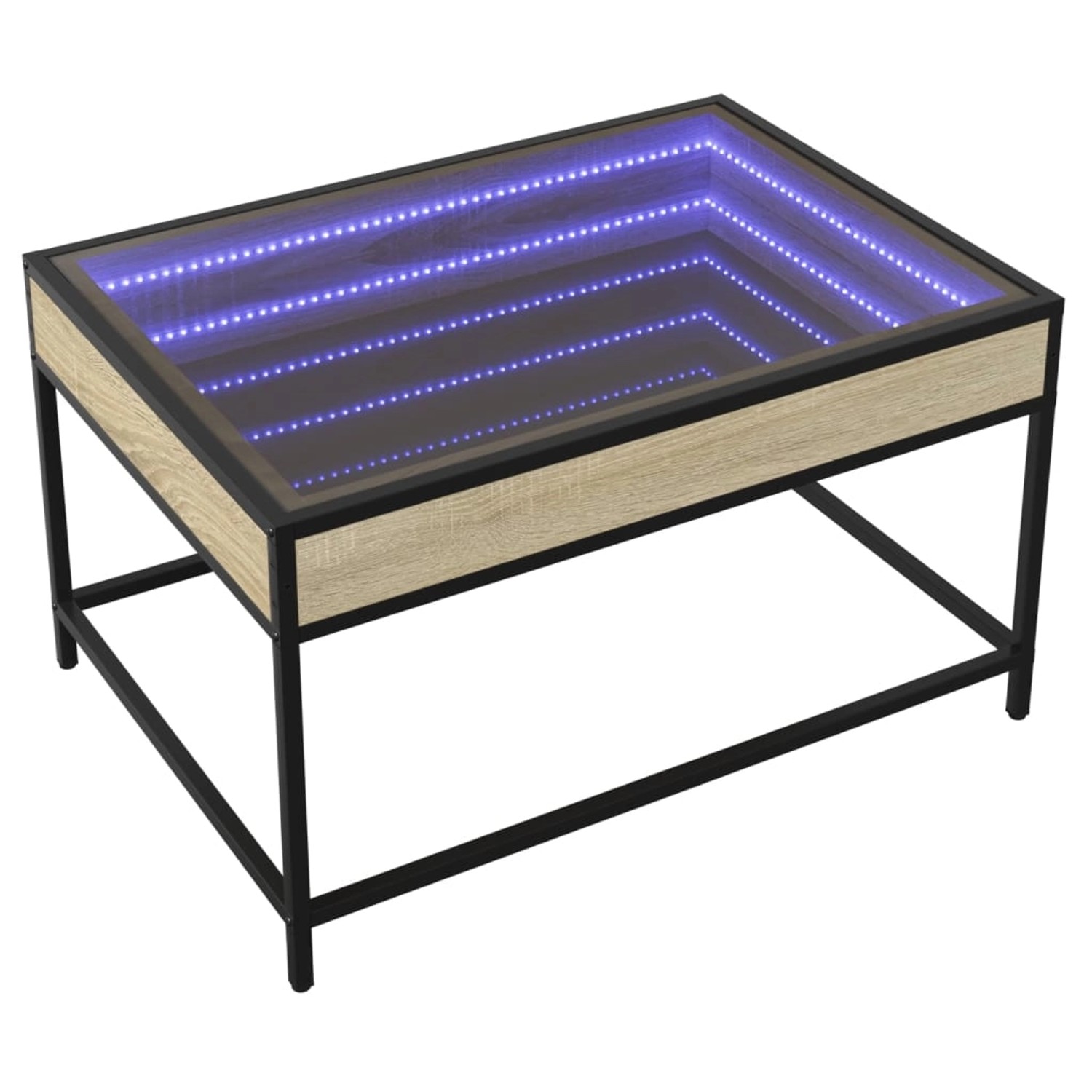 vidaXL Couchtisch mit Infinity-LED Sonoma-Eiche 70x50x41 cm 847683 günstig online kaufen