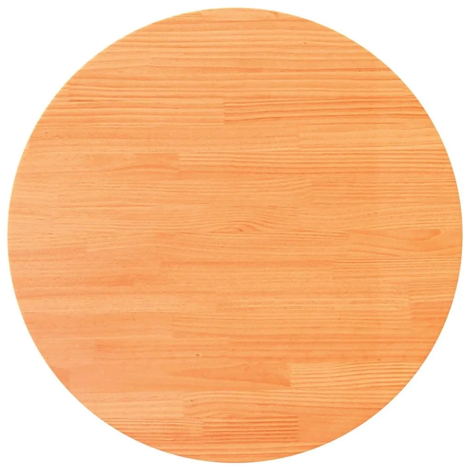 vidaXL Tischplatte Rund Wachsbraun Ø80x2,5 cm Massivholz Kiefer 847129