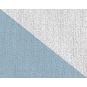 Überstreichbare Vliestapete mit dekorativer Struktur in Weiß und Blau.