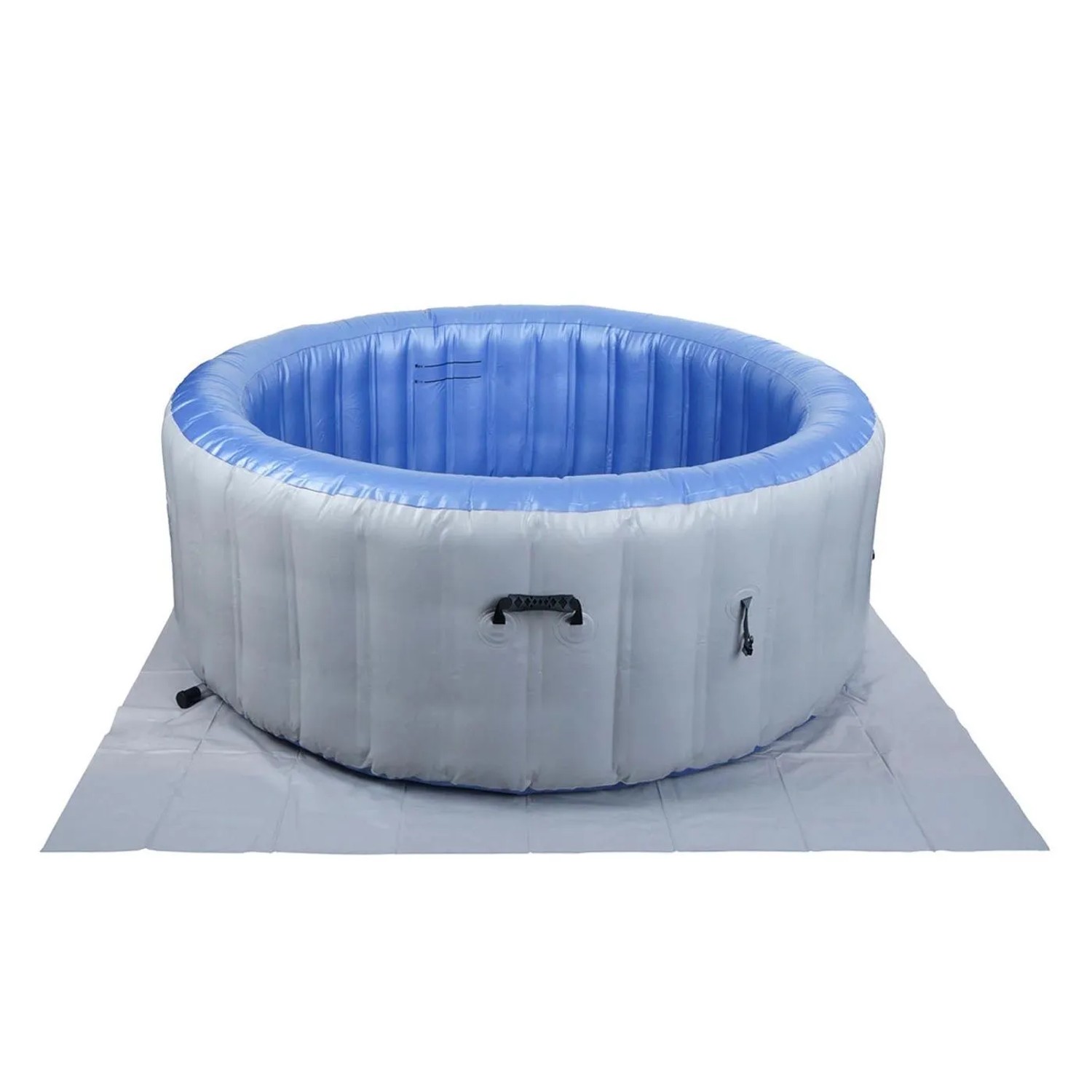 MCW Whirlpool N97 Ersatz-Pool 5 Personen Aufblasbar Rund Ø198cm Grau-Blau_4